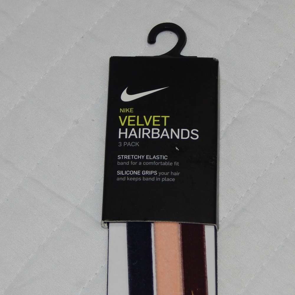 Nike Women's Velvet Headbands – 3 Pack NWT